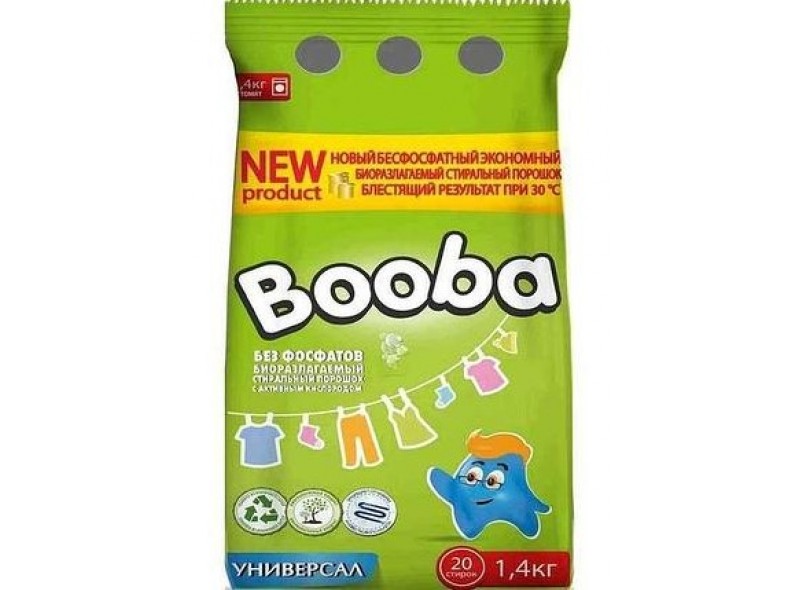 Порошок для прання Booba Universal 1,4кг, п/е (97-012)